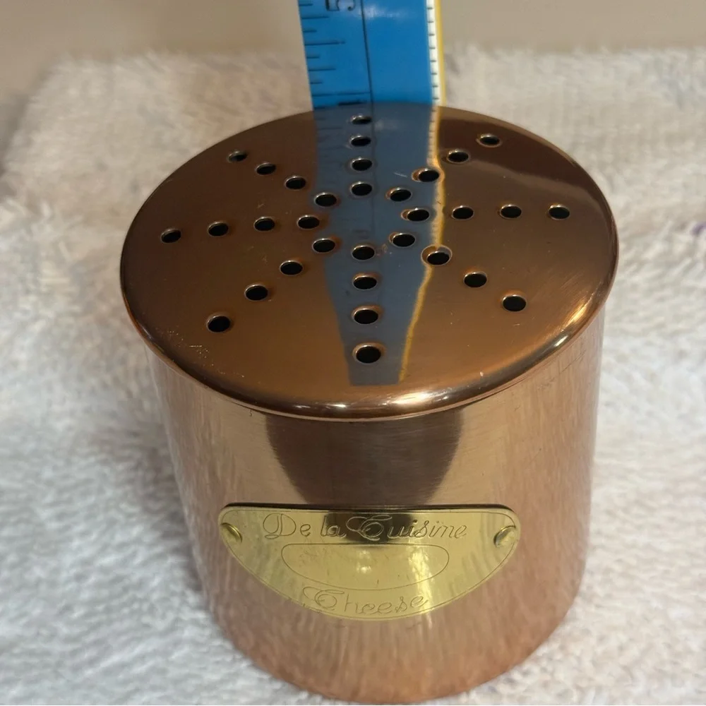 De La Cuisine Copper and Brass Vintage Cheese Shaker.